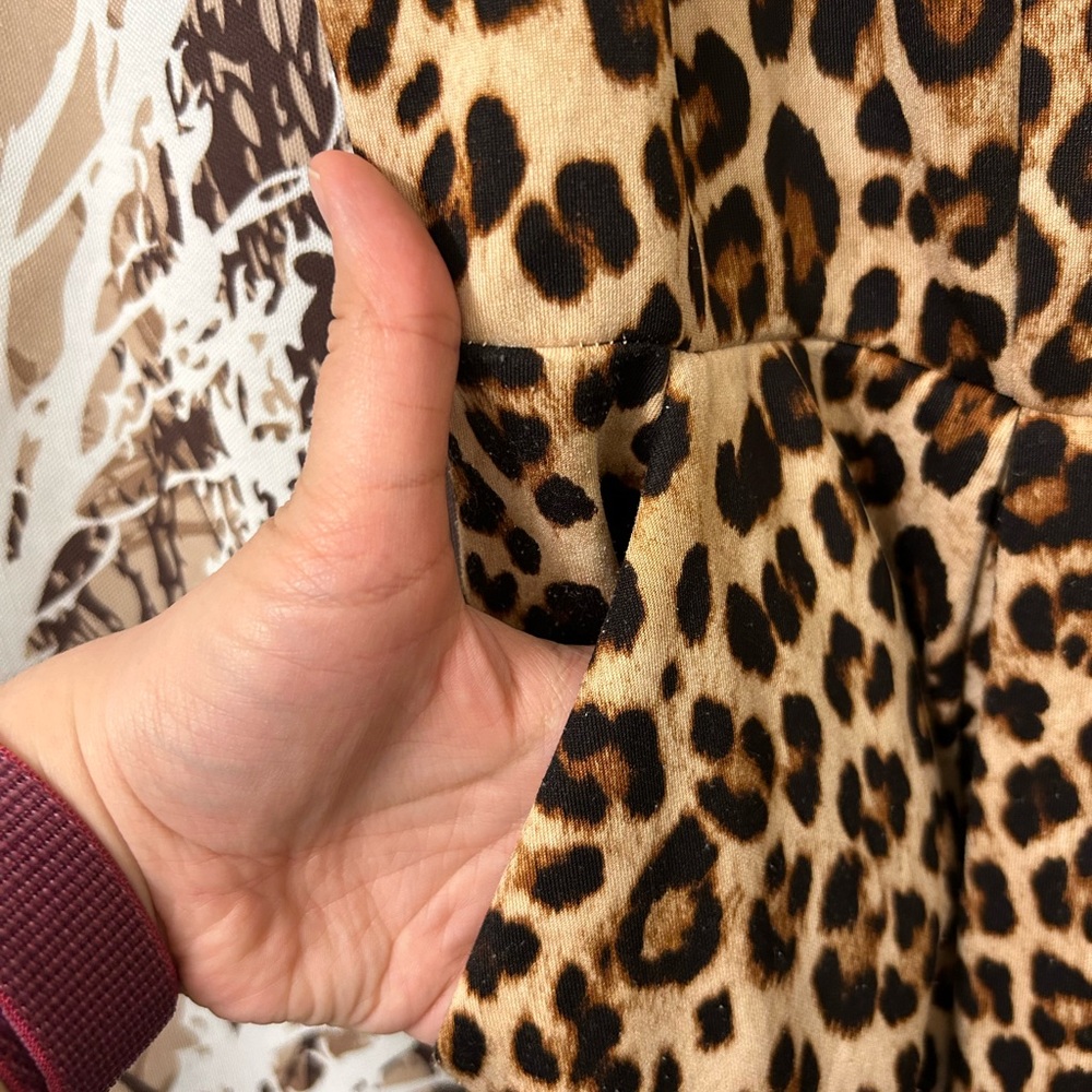 torrid 1X Leopard Print Midi Dress with Sweetheart Neckline - Picture 4 of 6